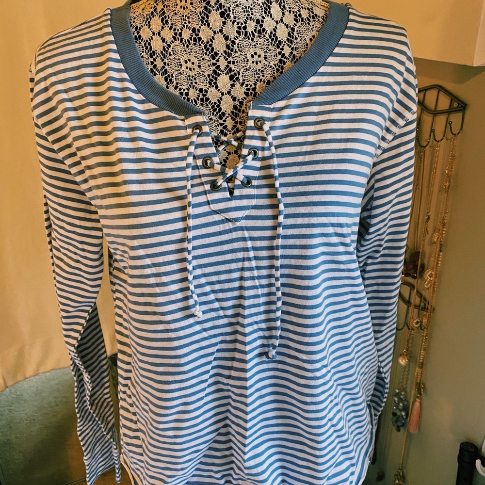 Hollister Striped Long Sleeve Top